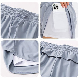 Shorts Deportivos para Mujer Wearpex, Transpirables, de Secado Rápido, 100% Poliéster, con Bolsillo Interior para Teléfono - Product Image 6