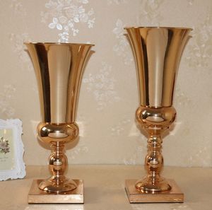 Vase à fleurs en aluminium fait main, personnalisé et doré, pour la décoration de la maison et du jardin, pots à fleurs pour les événements et les décorations de mariage - Product Image 6