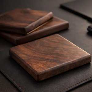 Wooden Square Coasters Heat Resistant Modern Design for Coffee Table Mats & Pads Stylish Handmade Wooden Coasters For Home Use - Product Image 2