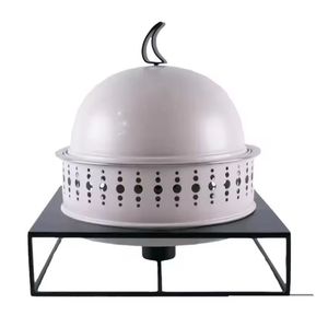 Luxury Metal Fruit Basket with Stainless Steel Food Cover Decorative <b>Kitchen</b> Fruit Holder Table Serving Basket - Product Image 2