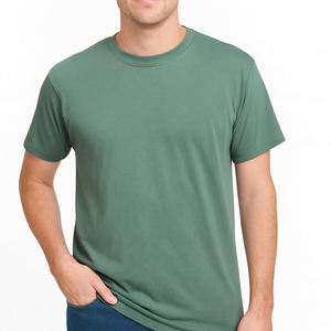 T-shirt homme, nouveau t-shirt d'été uni, col rond, manches courtes, fabrication en usine, prix de gros, t-shirt pour homme - Product Image 1