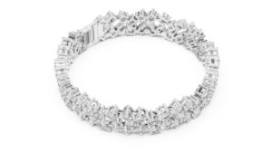 Pulsera de Aniversario de Oro Amarillo de 14K con Diamantes Cultivados en Laboratorio en Forma de Pera/Ovalada/Marquesa/Esmeralda |   Diamante Cultivado Nuevo - Product Image 5