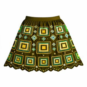 Falda Midi Casual de Chifón para Mujer, Estilo Punk, Transpirable, Antibacteriana, Natural, de Poliéster de Alta Calidad - Product Image 4