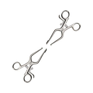 Retractor de pierna de acero inoxidable, izquierdo y derecho, con punta y escudo de 12 mm x 12 mm, instrumento quirúrgico médico - Product Image 4