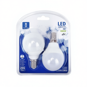 หลอดไฟ LED G45 E14 3W 6400K สีขาวนวล แพ็ค 2 ชิ้น สำหรับการอัพเกรดแบบรีเทฟิต - Product Image 2