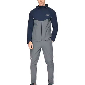 Conjuntos de Chaqueta Cortavientos Premium para Hombre, Chaqueta Ligera y Pantalones a Juego, Ropa Deportiva para Correr, Entrenamiento, Fitness al Aire Libre, Logotipo Personalizado - Product Image 1