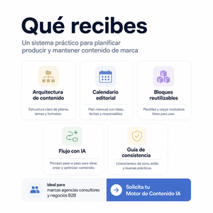 Motor de Contenido IA para marcas que necesitan planificar, publicar y automatizar contenido con un flujo digital eficiente y claro - Product Image 6
