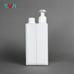 ขวดสเปรย์พลาสติก PETG 300ml ไหล่สี่เหลี่ยมสีขาวเรียบผนังหนาขวดโลชั่นปั๊มเครื่องสำอาง (VR300-PT) - Product Image 3
