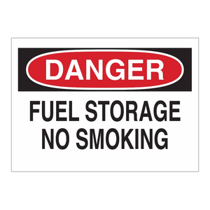 Panneau de sécurité Brady Danger pour zones industrielles : Stockage de carburant, Interdiction de fumer - Product Image 1