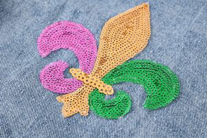 Vintage Style Women's Varsity <b>Jacket</b> Collar Horn Button Closure Autumn Casual Outerwear <b>Sequins</b> Embroidery Waterproof Cotton - Product Image 2