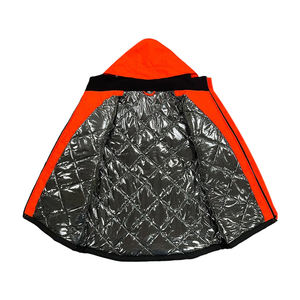 Veste de travail de sécurité réfléchissante fluorescente en polyester thermique de classe 2 à haute visibilité en vrac pour les travailleurs du bâtiment - Product Image 4