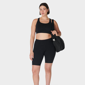 Women's Customized Mid Waist Yoga Gym Shorts Seamless Workout Sports <b>Leggings</b> Solid <b>Pattern</b> Made in Pakistan Wholesale - Product Image 1