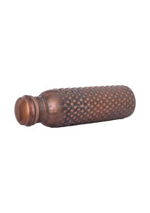 Vaso de Cobre Martillado Antiguo de 34 oz, Ecológico, Desechable, Recipiente de Cobre Puro Ayurvédico para Beber - Product Image 4