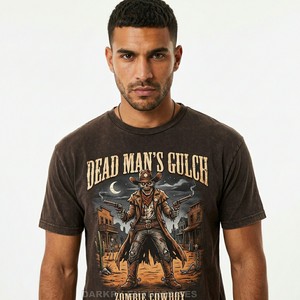 T-shirt personnalisé pour homme, vintage, délavé à l'acide, imprimé graphique d'horreur, surdimensionné, en coton épais, streetwear, effet vieilli, rétro - Product Image 2