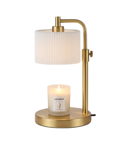 Long Lasting Use Electric Candle Warmer Lamp With White Shade And Copper Accent For Indoor Aromatherapy Home Decor Use - Product Image 6