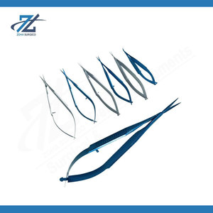 Micro-ciseaux chirurgicaux TC Castroviejo 12 cm en carbure de tungstène, outil de microchirurgie de haute précision, instruments chirurgicaux - Product Image 2