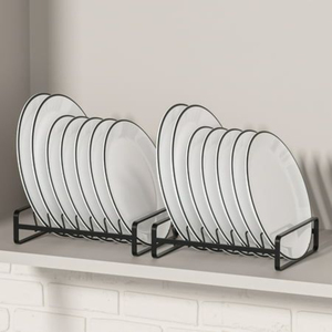 Wholesale Carbon Steel Kitchen <b>Rack</b> Multifunctional Dish Plate Organizer Cabinet Dish Drainer Stand <b>for</b> Modern Home Organization - Product Image 1