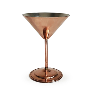 Verre à martini plat en cuivre d'aspect antique, coupe à martini couleur cuivre, gobelet à cocktail Margarita - Product Image 1