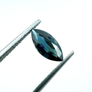 Zafiro azul natural en forma de marquesa, gema facetada de color azul, piedra suelta para la elaboración de joyas. - Product Image 6