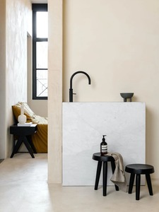 Mesa de Centro de Madera de Mango Ligera, Duradera y Ecológica, Mueble Elegante y Moderno para Sala de Estar con Base de Altura Ajustable - Product Image 3