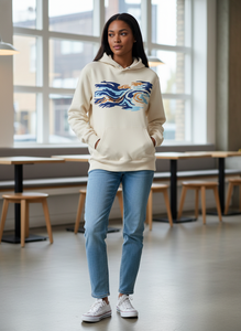 Sweat à capuche de haute qualité 380 g/m² coupe classique, logo personnalisé, vierge, unisexe, automne, 100 % coton molletonné, écologique et respirant - Product Image 5