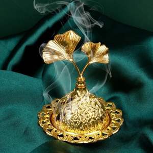 Quemador de Dhoop de Latón Pulido de Alta Calidad con Tapa, Accesorio para Culto en Templos, Venta al por Mayor para Compradores Internacionales, Exportación para Hogares, Restaurantes y Hoteles - Product Image 3