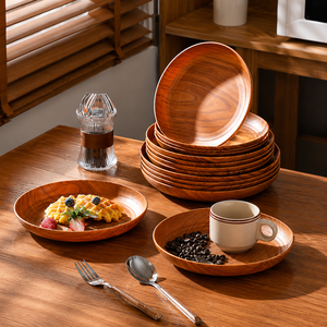 Platos de Bambú Hechos a Mano - Naturales, Aptos para Alimentos - Ideales para el Hogar, Hoteles, Uso en Servicios de Catering/ Sra. Alina - Product Image 4