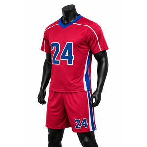 Sustainable Recycled Polyester Eco Friendly Skin Safe Chemical Free Lacrosse Uniforms Adult Breathable Polyester Sports Kit - Product Image 1