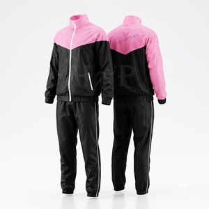 Ensemble coupe-vent sur mesure deux pièces : veste et pantalon coupe-vent pour cheerleading, clubs de danse et studios – Tenue d'échauffement - Product Image 5