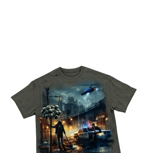 เสื้อยืดพิมพ์ลายกราฟิกผ้าเจอร์ซีย์คอตตอน 100% แบบสั่งทำพิเศษ สไตล์วินเทจสุดเทรนดี้ แขนสั้น สำหรับทุกเพศ ใส่สบายในฤดูร้อน - Product Image 3