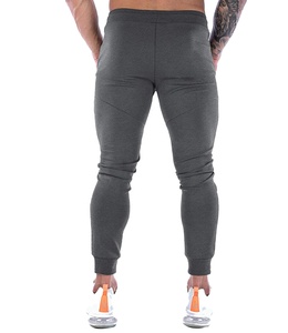 Pantalon de jogging en coton confortable pour homme, coupe ajustée, bas côtelé, style streetwear décontracté, pour le sport et l'entraînement - Product Image 2