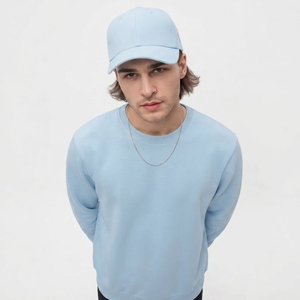 Wholesale Custom Logo <b>Men's</b> Heavyweight 100% Cotton Eco-Friendly Streetwear Casual High Quality Washed Crew Neck Sweatshirt - Product Image 3