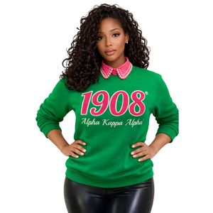เสื้อสเวตเชิ้ตสีเขียว 1908 ผ้าเชนิลล์ คอกลม แขนยาว เนื้อผ้านุ่มสบาย สำหรับผู้หญิง สไตล์ลำลอง ใส่ได้ทุกวัน - Product Image 1