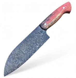 Couteau de chef en acier Damas magnifiquement conçu, manche en bois de palissandre rose personnalisé, outil de cuisine professionnel - Product Image 5