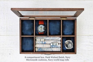 Wooden Watch <b>Box</b> Glass Lid 10 Slot Display Case Luxury Watch Organizer Hanging Eco Friendly Mens Watch Storage Gift Home Decor - Product Image 2