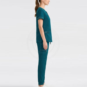 Stylish Medical Workwear For Women Comfortable <b>Scrub</b> <b>Top</b> And Matching Pants For Hospital And Laboratory Staff - Product Image 6