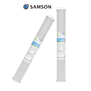 Filtre à charbon actif extrudé de 20 pouces pour la réduction du chlore en seconde étape, certifié NSF, matériau standard, filtre à eau de qualité supérieure - Product Image 1