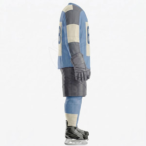 <b>Men</b> Professional <b>Ice</b> Hockey Uniform Set Breathable Fabric Lightweight Design Comfortable Fit For Training Matches - Product Image 3