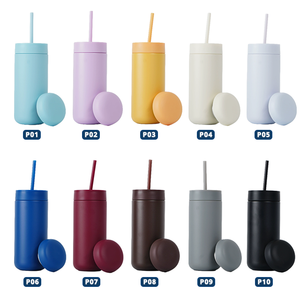 Gobelet isotherme pour café 16 oz en acier inoxydable, tasse à double couvercle isolée sous vide pour les voyages, les sports de plein air, bouteille d'eau - Product Image 5