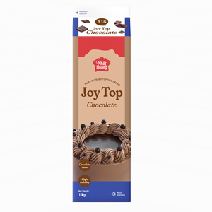 วัตถุดิบเบเกอรี่และขนมหวานระดับพรีเมียมสำหรับอุตสาหกรรมอาหาร ฮาลาล จอยท็อป ช็อกโกแลตเดลี่เบลนด์ ท็อปปิ้งครีมเมอร์ 1 กก. - Product Image 1