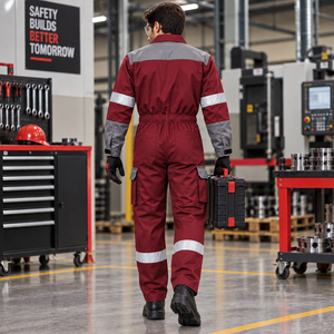 Ropa de Trabajo de Alta Calidad, Overoles para Hombre, Ropa de Trabajo de Alta Visibilidad, Uniforme de Trabajo, Uniforme Personalizado para Electricistas de Construcción - Product Image 4