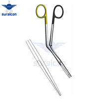 Heymann Scissors 18 cm / 7 Inch Standard One Blade Serrated Super Cut TC Surgical Medical Precision Scissors Instrument