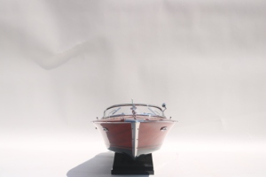 เรือใบจำลอง RIVA ARISTON (สีน้ำเงินเข้ม) ทำมือจากไม้ งานสั่งทำพิเศษ ตั้งโชว์ได้ ตกแต่งธีมมหาสมุทร ของสะสมและงานศิลปะ - Product Image 4