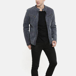 Wholesale Manufacturer Best Quality Men's <b>Biker</b> <b>Jacket</b> Top Selling Cheap Price Men's Leather <b>Jacket</b> With Your Logo - Product Image 4