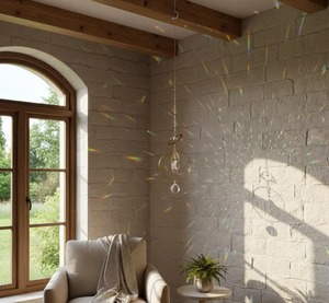 Atrapasueños de metal y cristal con forma de Tierra, decoración colgante para balcón o jardín, adorno colgante para decoración exterior de la India. - Product Image 6