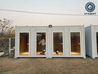 Maisons miniatures prêtes à vivre de 20 et 40 pieds, nouvelle maison modulaire de luxe en conteneur maritime avec salle de bain et lavabo