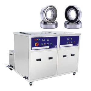 High Efficiency Industrial Washing Machines And Dryers Double Groove Ultrasonic For Precision Device Bearing Cleaning