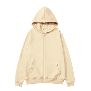 Wholesale Boxy Fit French Terry Pullover Men's Hoodie Premium Heavyweight <b>Blank</b> Fleece Top Men's Hoodie - Product Image 3