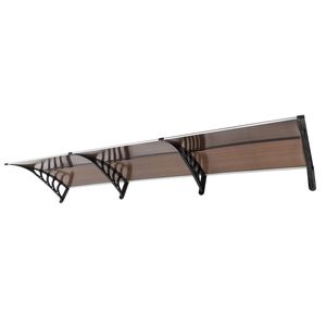 HT 300 X 100 Plaque marron et support noir pour protection de pluie domestique, accessoires de toit pour portes et fenêtres, même code 04553002 - Product Image 4