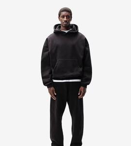 Sweat à capuche décontracté en polaire de haute qualité, épais, avec logo personnalisé, pour hommes, coupe oversize, pull à capuche - Product Image 5